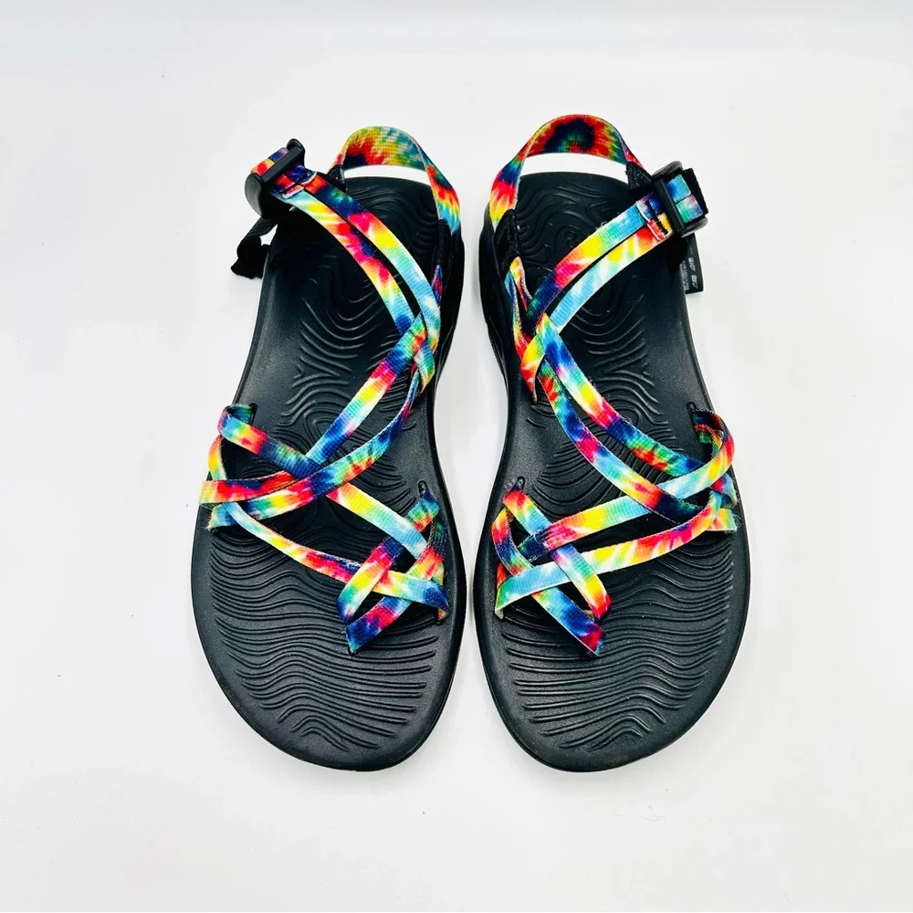 Chaco Z Volv X2 Tie-Dye Sandals Adjustable Straps Hiking Shoes women size 10 - Picture 8 of 11
